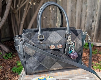 バッグ Coach patchwork suede leather bag y2k Vintage Coach 9587 Soho Patchwork Suede Leather Shoulder Hobo Bag