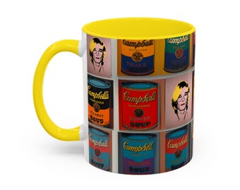 Andy Warhol Campbell Soup Mug, Pop Art Ceramic Tea Cup