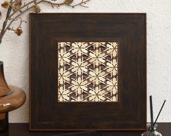Colgante de pared de bambú con geometría tejida, estilo vintage tradicional, decoración de pared, bohemio, japonés, zen, para el hogar.