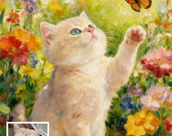 Retrato personalizado de mascota, pintura al óleo personalizada a partir de una foto, regalo conmemorativo para mascotas, regalo para amantes de las mascotas, descarga digital