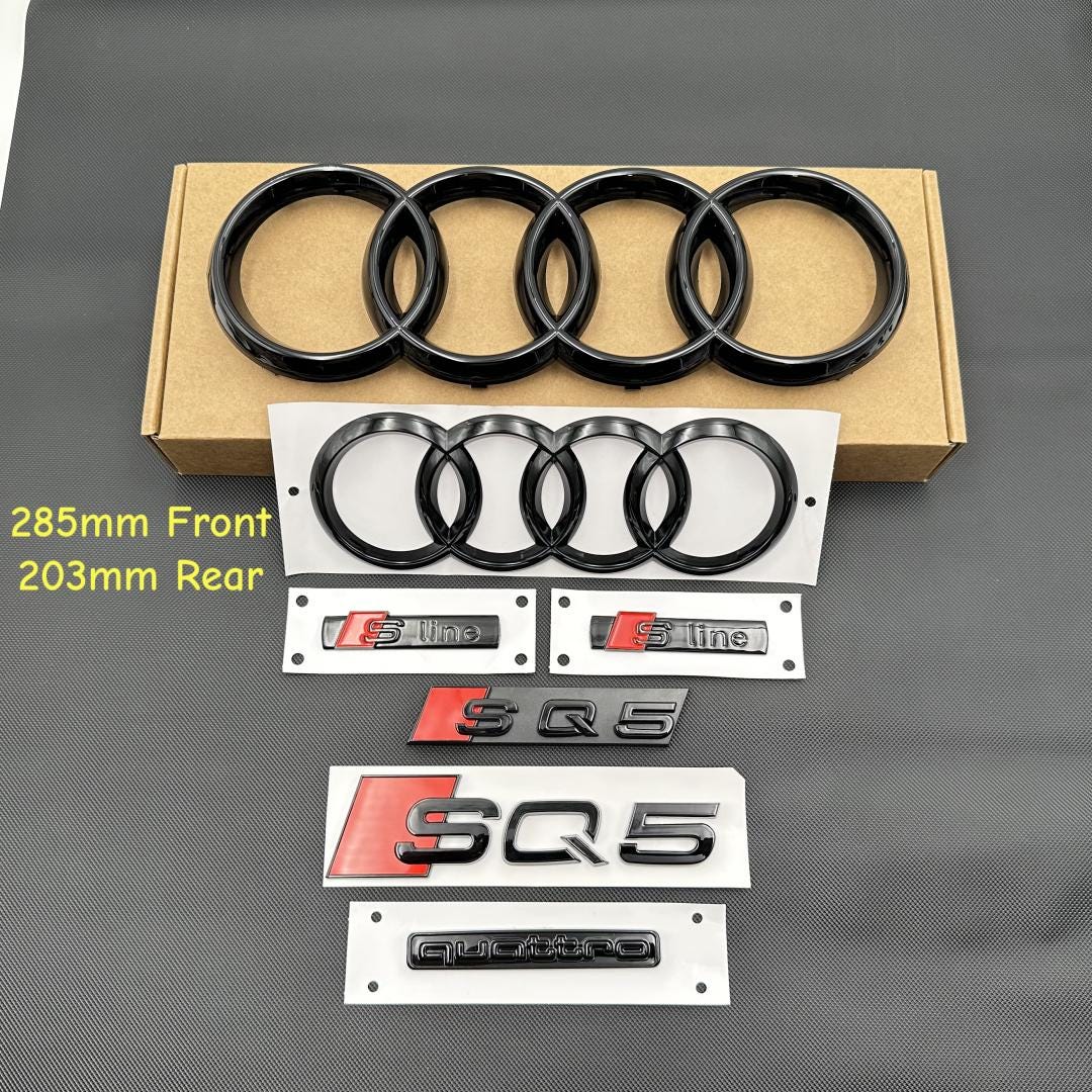 Emblema Segno Logo Scritta Originale AUDI S-Line (2 Pezzi - Foto 11