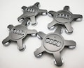 Set of 4 Gray 135mm Five-Spoke Wheel Center Hub Caps For Audi A3-A8 #4F0601165N product logo