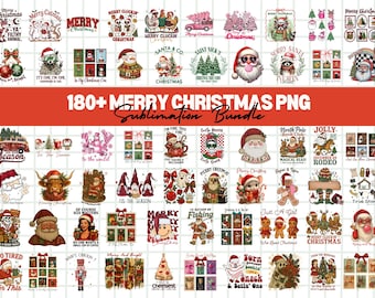 Merry Christmas PNG Bundle: 180+ Holiday Clipart Designs (Commercial Use)