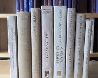Tan Books for Decor - Set of 7 – Mixed Decorative Library Decor