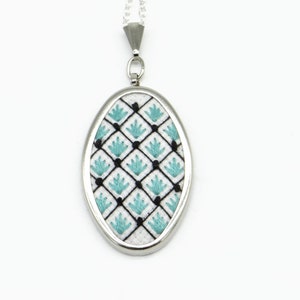 Patterned Embroidery Pendant
