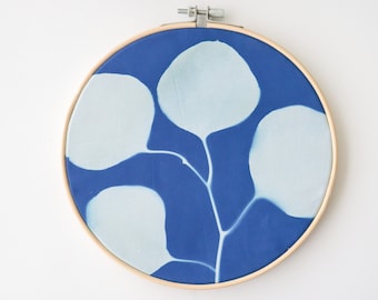 Eucalyptus Cyanotype Print Wall Hanging