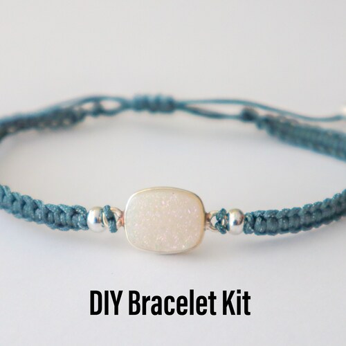 Diy Bracelet Kit Macrame Tutorial Etsy