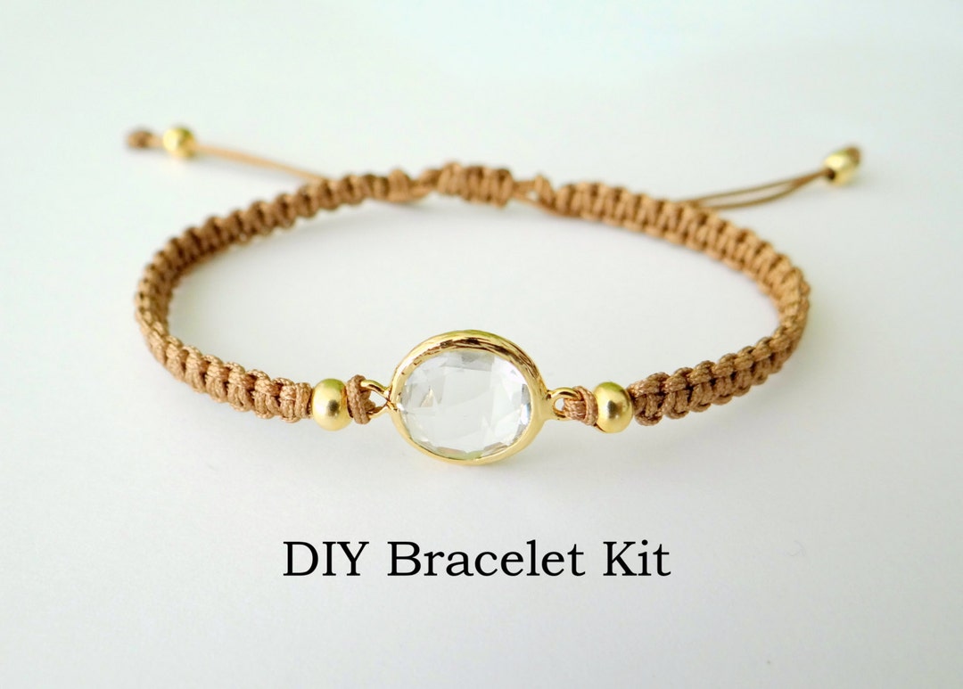 Diy Bracelet Kit Macrame Tutorial Etsy