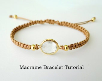 Macrame armband-tutorial