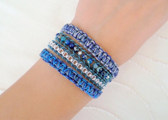 Macrame outlet wrap bracelet