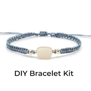 DIY Bracelet Kit - Druzy Macrame Bracelet Tutorial