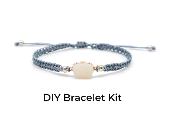 DIY Bracelet Kit - Druzy Macrame Bracelet Tutorial