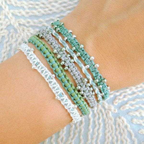 Woven Seed Bead Bracelet Etsy