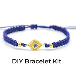 DIY Bracelet Kit - Rhinestone Macrame Bracelet Tutorial
