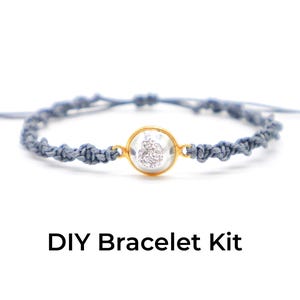 DIY Bracelet Kit - Druzy Spiral Knot Macrame Tutorial