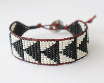 Southwestern Style Bead Loom Wrap Bracelet