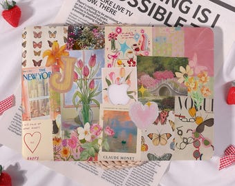 Flowers Heart Unique Hard Matte Laptop Case for MacBook Pro 16/14/13,Macbook Air 13/15 2025,Ret 12/15,Neo,M3 M4 M5 Pro,M5 Max,Custom Gift