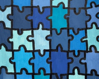 Blue puzzle