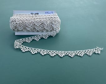 Vintage White Cotton Lace Trim Edging