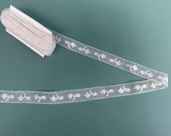 Vintage Ivory French Lace Trim, Vintage Crafting Sewing Supplies
