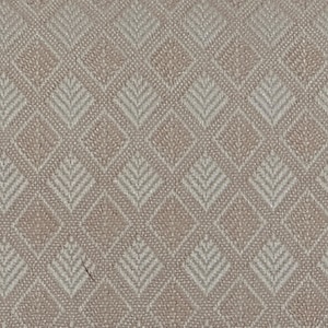 Vintage 1970s Light Pink Woven Featherlike Diamond Print Fabric Material Textile
