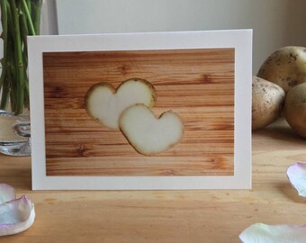 Potato Hearts (part 2) - Valentine / Anniversary / Love Birthday Greeting Card
