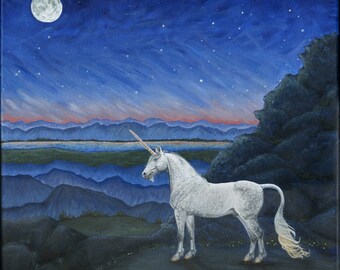 Celestial Unicorn - Inspirational / Birthday / Holiday / Fantasy / Just Because Greeting Card