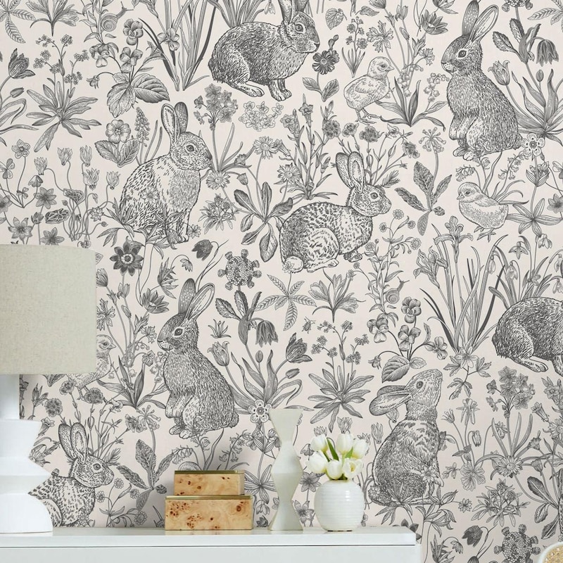 Rabbit Wallpaper - Etsy