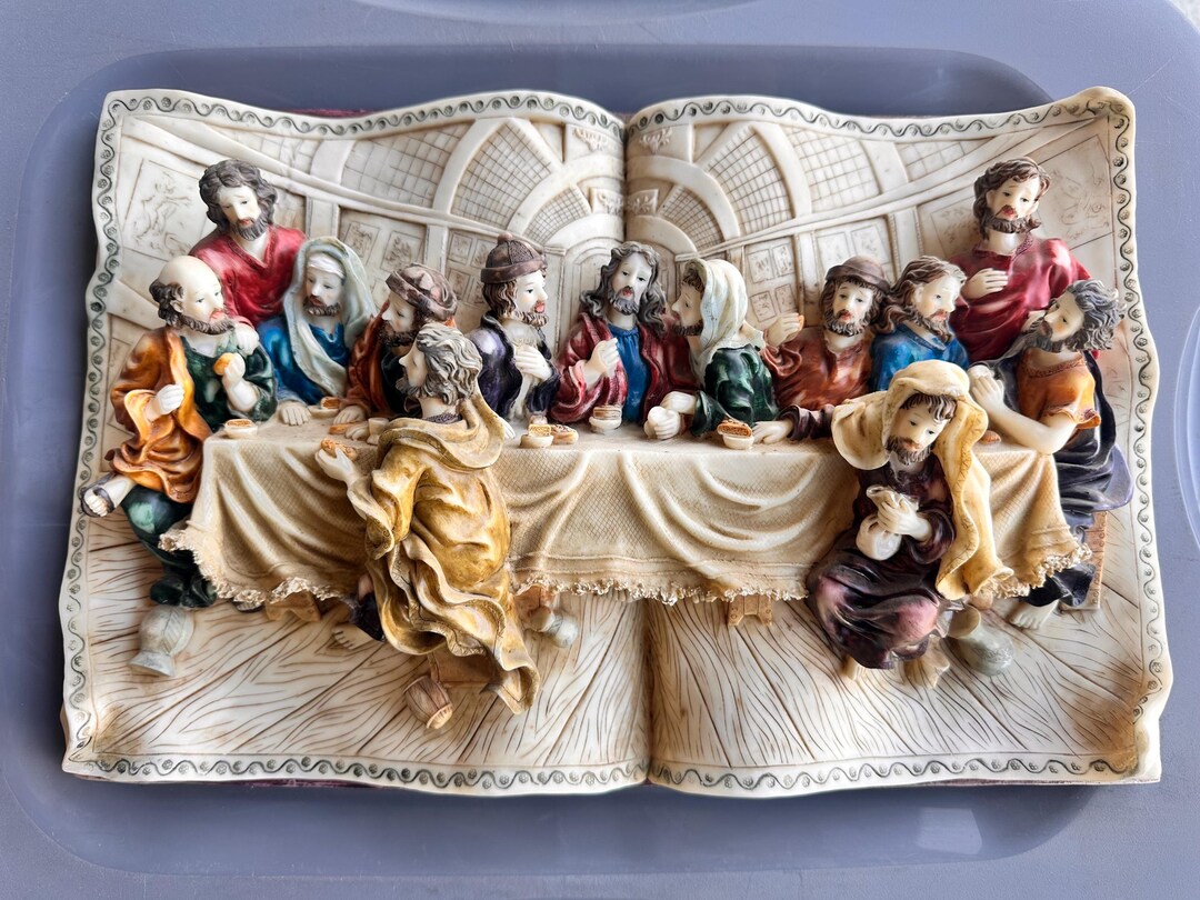 RARE Vintage Last Supper 3D Ceramic Wall Plaque 16”x10” - Etsy