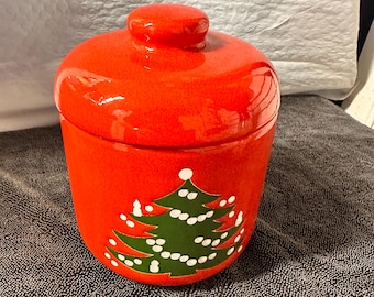 Waechtersbach Christmas Tree Cookie Jar With Lid