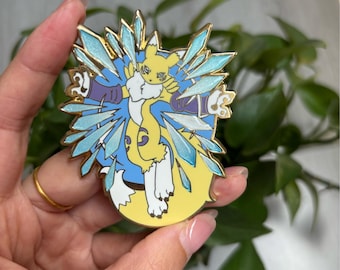 Renamon: Emaljnål med diamantstorm (FÖRBESTÄLL; Ombeställ)