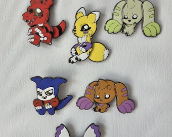 Chibi-Mon Tamers Enamel Pin (Pick One; INSTOCK) Renamon Guilmon Terriermon Impmon Lopmon Calumon