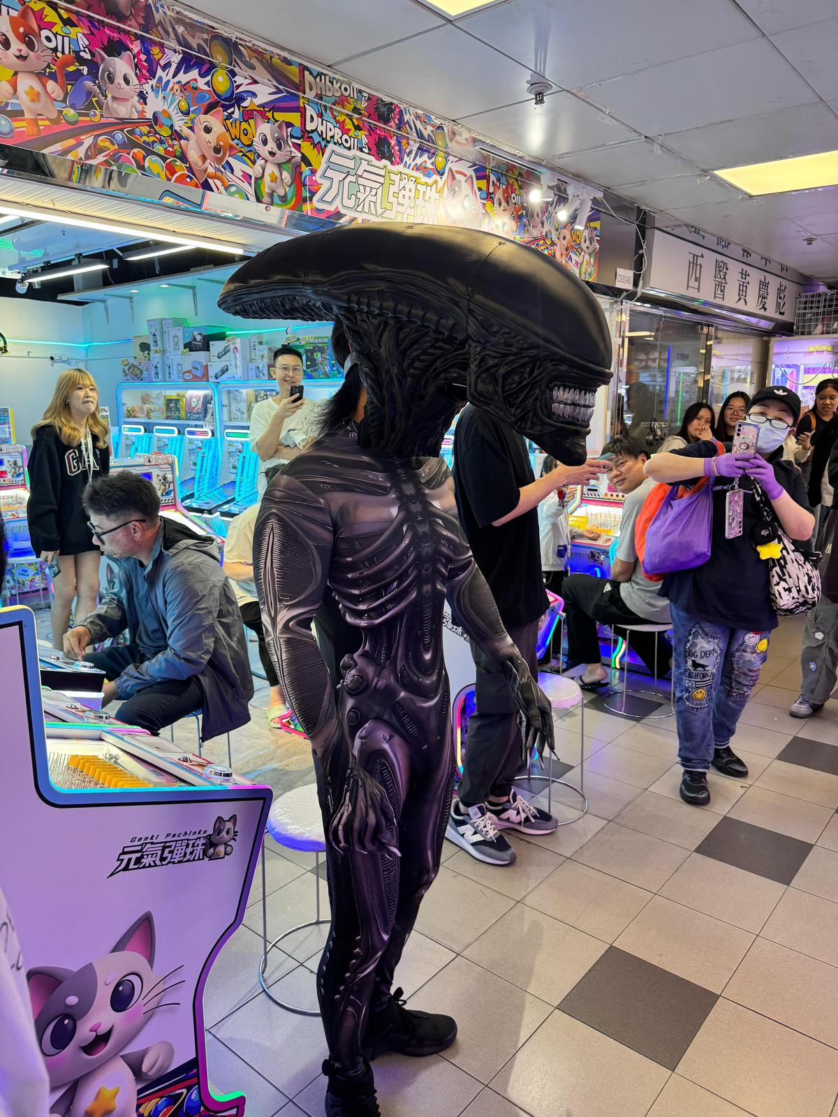 Cosplay Dressing Helmet Alien Head Outfit Suit Halloween Funny Horrible ...