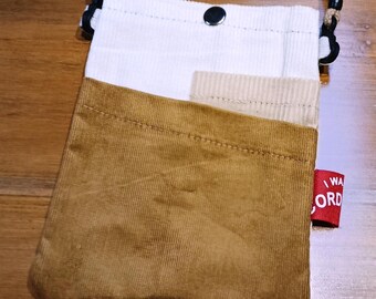 Small Corduroy Crossbody Phone Bag Boho Phone Pouch Minimalist Travel Purse