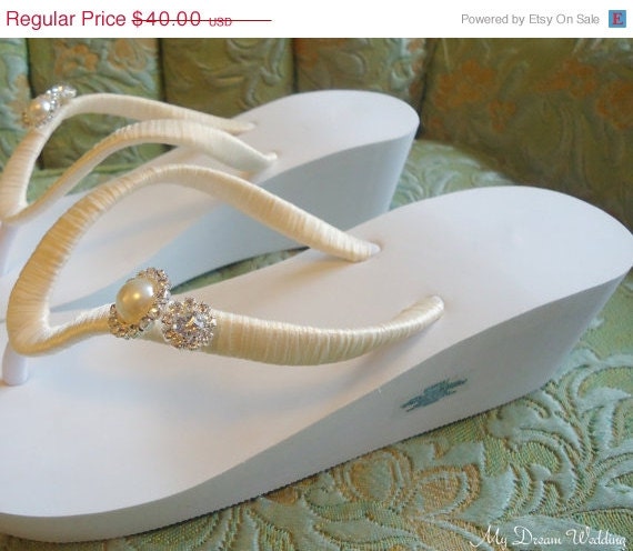 Items Similar To Ivory Wedge Flip Flops Ivory Pearls Flip Flops Accented Crystals Pearls Rhinestones Wedding Magnificent Wedge Collection 03 On Etsy Items Similar To Ivory Wedge Flip Flops Ivory Pearls Flip Flops Accented Crystals Pearls Rhinestones Wedding Magnificent Wedge Collection 03 On Etsy