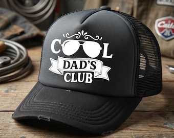 Cool Dads Club SVG PNG Retro Funny Dad Joke Design, Father’s Day T-Shirt Sublimation, Dad Life Digital Download