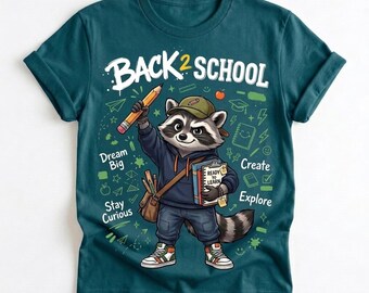 Back to School Raccoon PNG Bundle White and Black Text, Bruh We Back, Cute Teacher Student tshirt Design, First Day School Sublimation