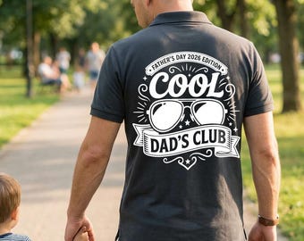 Cool Dad Club SVG PNG, Best Dad by Par 2026 Design, Funny Fatherhood Shirt Graphic, Father's Day Digital Download