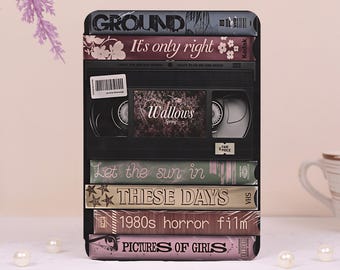 Vintage Tapes Personalized E-Reader Case with HandStrap Fits Kindle 10/11/12th,Kindle Colorsoft,Paperwhite 12/11/10th,Kobo Clara,Kobo Libra