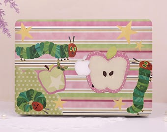 Star Caterpillar Matte Hard Plastic Case for 2025 2026 Macbook Air 13/15,New Pro 14/16,Neo A18,M4/M5,Ret 13/15,Protective Apple Laptop Cover
