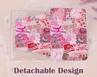 Pink Crown MagSafe Case,Detachable Cover With Clear Back,Kindle Colorsoft Paperwhite 12/11/10th,Auto Sleep&Wake,Magnetic Kindle Sleeve