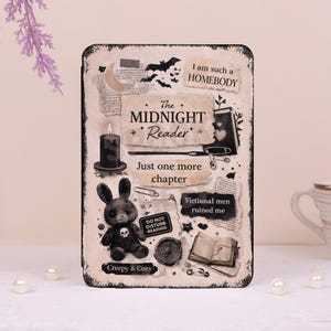 Funda personalizada para lector electrónico Black Rabbit con correa de mano, compatible con Kindle 10/11/12, Kindle Colorsoft, Paperwhite 12/11/10, Kobo Clara y Kobo Libra.