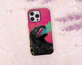 Neon Monster Tough Dual Layer iPhone Case,Magnetic Protective Cover,iPhone 17 16 15 14 13 Pro Max Mini Plus,Matte/Glossy Finish,Magsafe Case