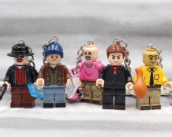 Handmade Criminal TV Show Inspired Character Minifigure Keychain