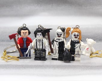 Handmade Halloween Keychain -  Legendary Horror Movie Character Figure Keyring