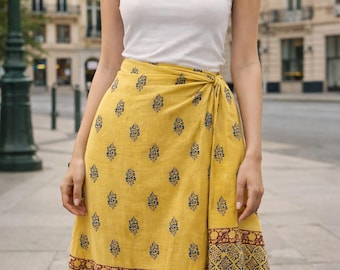 イエローサロンコットンハンドメイドサマーパレオリゾートウェアサロンママへのギフト