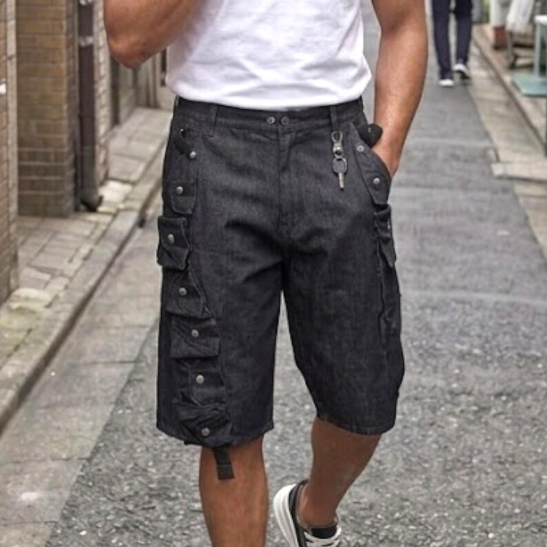 Layered Denim Shorts | Wide Leg Streetwear Bottoms | Daily Wear | Y2K Urban Style

Layered denim shorts with wide leg Y2K urban streetwear style