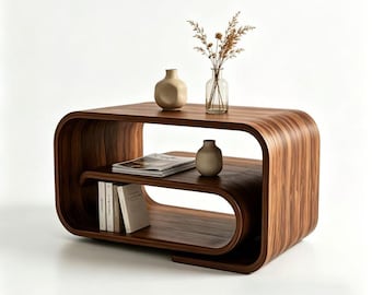 Mesita de noche geométrica, mesa de centro para dormitorio/sala de estar, regalo de lujo para inauguración de casa, decoración minimalista para el hogar, decoración para la entrada.