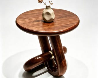 Möbius strookvormige bijzettafel, geschikt voor woonkamer/slaapkamer/hal/kantoor, salontafel, cadeau voor vrouw, bijzettafeltje kunstcollectie.