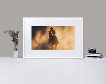 Framed Matte Paper Cowboy Poster